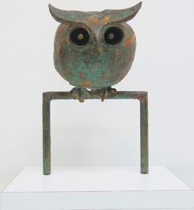 KENNEDY David 1931,Owl,1980,International Art Centre NZ 2016-08-24