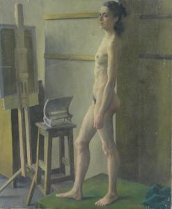 KENNEDY 1900-1900,Female nudes in the artist's studio,Burstow and Hewett GB 2014-02-26