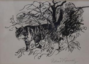 KENNEDY Richard Pitt 1910-1989,Cat amongst the bushes,Gorringes GB 2021-11-15