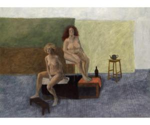 KENNEDY ROBYN 1970,Woman with brushes and chairs,Keys GB 2016-07-21