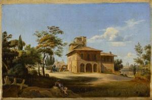 KENNEDY William Denholm 1813-1865,La casina di Raffaello al Pincio con Villa Me,Bertolami Fine Arts 2015-12-17