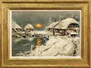 KENNEDY William 1860-1918,FARM SCENE, WINTER,McTear's GB 2024-04-10