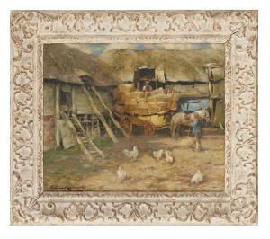 KENNEDY William 1860-1918,HITCHING THE HAYCART,Lyon & Turnbull GB 2015-11-27