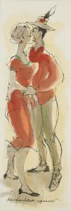 KENNETH Abendana Spencer 1929-2005,Two figures embracing,Rosebery's GB 2024-06-11