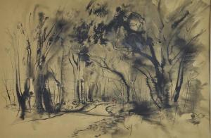 KENNETH JACK,ROAD TO YELLINGRO,1962,Elder Fine Art AU 2018-08-20