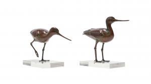 KENNETH LEWIS Robin 1942-1988,Pair of Godwits, two,Strauss Co. ZA 2024-04-15