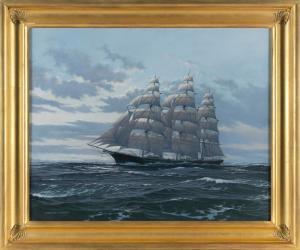 KENNEY Charles Fran 1919-2014,Clipper Ship Belle of the West,Eldred's US 2023-08-11