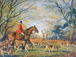 KENNEY John Theodore 1911-1972,Hunting scene depicting Colonel Murray Smit,1957,Golding Young & Co. 2021-04-15