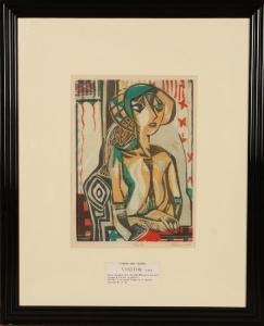 KENT Florence 1917-1989,Visitor,1940,Kamelot Auctions US 2019-01-12