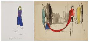 KEOGH Tom 1921-1980,Études pour "La Fille aux yeux secs",1956,Christie's GB 2023-04-07