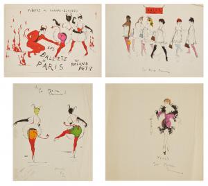KEOGH Tom 1921-1980,Projets d'affiche et de costumes pour ''Les Belles,1955,Christie's GB 2023-04-07