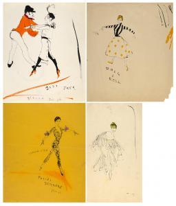 KEOGH Tom 1921-1980,Projets de costumes pour "Zizi Jeanmaire",1957,Christie's GB 2023-04-07