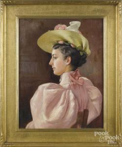 KEPPLE BECK Henry 1862-1937,Portrait of Edith Beck Wilson,Pook & Pook US 2016-03-09