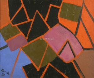 KERELS Henri 1896-1956,Composition abstraite Abstracte compositie,Campo & Campo BE 2020-09-23