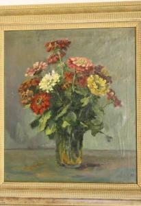 KERLING Anna Elisabeth 1862-1955,Bloemen in vaasje,Venduehuis NL 2011-08-31