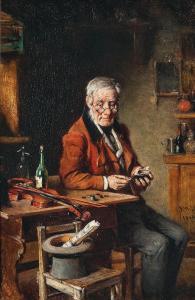KERN Hermann 1838-1912,A Violin Player Counting His Earnings,1904,Palais Dorotheum AT 2023-12-12