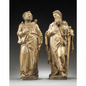 KERN Michael 1580-1649,a pair of alabaster figures of st. peter and st. p,1610,Sotheby's 2004-07-09