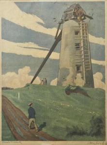 KERNOFF Harry Aaron 1900-1974,Skerries Windmill,1944,Adams IE 2011-04-06