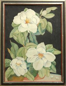 KERNS Fannie 1878-1968,Magnolia Blossoms,Clars Auction Gallery US 2010-07-10