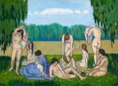 KERNSTOK Josef Karoly 1873-1940,Bathers,1910,Kieselbach HU 2018-05-13