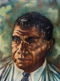 KERR COLLINSON,Portrait of Albert Namatjira,Mossgreen AU 2017-06-25