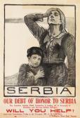 kerr estelle muriel 1879-1971,SERBIA / OUR DEBT OF HONOR TO SERBIA,1916,Swann Galleries 2017-08-02
