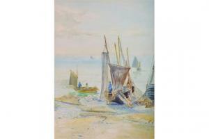 KERR Frederick B. 1860-1914,A Beach Scene with Fisher Folk,John Nicholson GB 2015-03-28