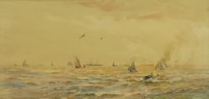 Kerr George Cochran 1825-1907,Sail and Steam Boats at Sea,David Duggleby Limited GB 2019-06-07