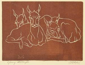 KERR Illingworth Holey 1905-1989,Young Antelopes,Levis CA 2024-03-09