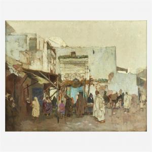 KERR LAWSON James 1865-1939,A Moorish Market,Freeman US 2021-02-25