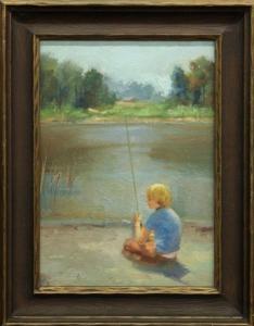 KERR Vernon 1938-1982,Boy Fishing,Clars Auction Gallery US 2009-07-11