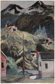 KERRICK Arthur 1901-1960,"Deer Mountain, 
Ketchikan",1937,Brunk Auctions US 2011-05-28