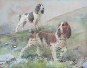 KERRICK Arthur 1901-1960,Spaniels on a moor,Bonhams GB 2015-10-14