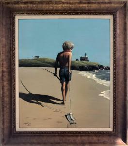 KERRY Thomas 1900-1900,BOY WITH FISH,1970,Ro Gallery US 2023-08-11