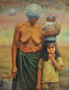KERTONEGORO Madi 1900-1900,The Mother Earth and Her Grand Daughter,Gray's Auctioneers US 2011-01-25