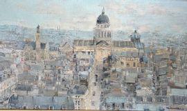 KERVELLA Marcel 1930,Vue du Panthéon et Saint Etienne du Mont,Binoche et Giquello FR 2021-09-24