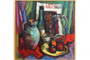 KESSELL James Everett 1915-1978,Still Life with Arts Review,1968,Dickins GB 2015-11-14