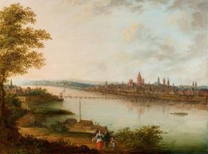 KESSELSTADT Franz Ludwig Graf von 1753-1841,View of Mainz with the Rhine,1827,Lempertz DE 2020-11-14