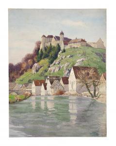 KESSLER Carl,Harburg in Suabia, at the foot of the medieval for,Palais Dorotheum 2024-03-28