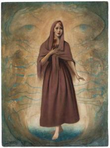 KESZTHELYI Alexander S,Woman in a surrealist composition,1949,John Moran Auctioneers 2020-06-24