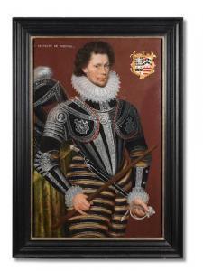 KETEL Cornelis 1548-1616,Portrait of Sir George Gill of Wyddial Hall, Hertf,1578,Bonhams 2020-12-17