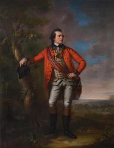 KETTLE Tilly 1735-1786,Portrait of an officer in an Indian landscape with,Dreweatts GB 2021-12-14