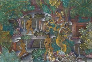 KETUT Tungeh 1915,Balinese women bathing in the river,Venduehuis NL 2020-11-19