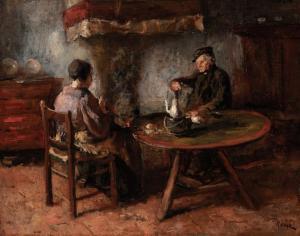 KEVER Jacob Simon Hendrik,Farmer and His Wife at the Table,AAG - Art & Antiques Group 2022-07-04