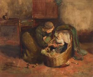 KEVER Jacob Simon Hendrik 1854-1922,Mother and Child,Rachel Davis US 2023-10-21