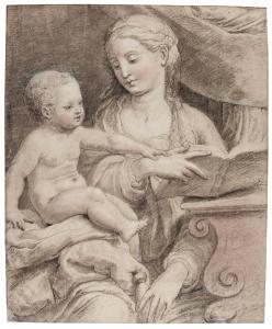KEY Adriaen Thomasz I 1640-1695,THE VIRGIN AND CHILD,Sotheby's GB 2017-01-25