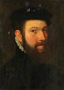 KEY Adriaen Thomasz II 1544-1590,PORTRAIT EINES BÄRTIGEN MANNES,Hampel DE 2023-06-29