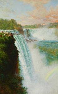 KEY John Ross 1832-1920,"Niagra Falls",John Moran Auctioneers US 2023-05-09