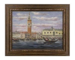 KEYHANI Mostafa 1954,Coastal Scene of Venice,Hindman US 2020-05-28