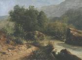KEYSER Emil 1846-1923,Landschaft mit Gebirgsbach,1923,Winterberg Arno DE 2017-05-13